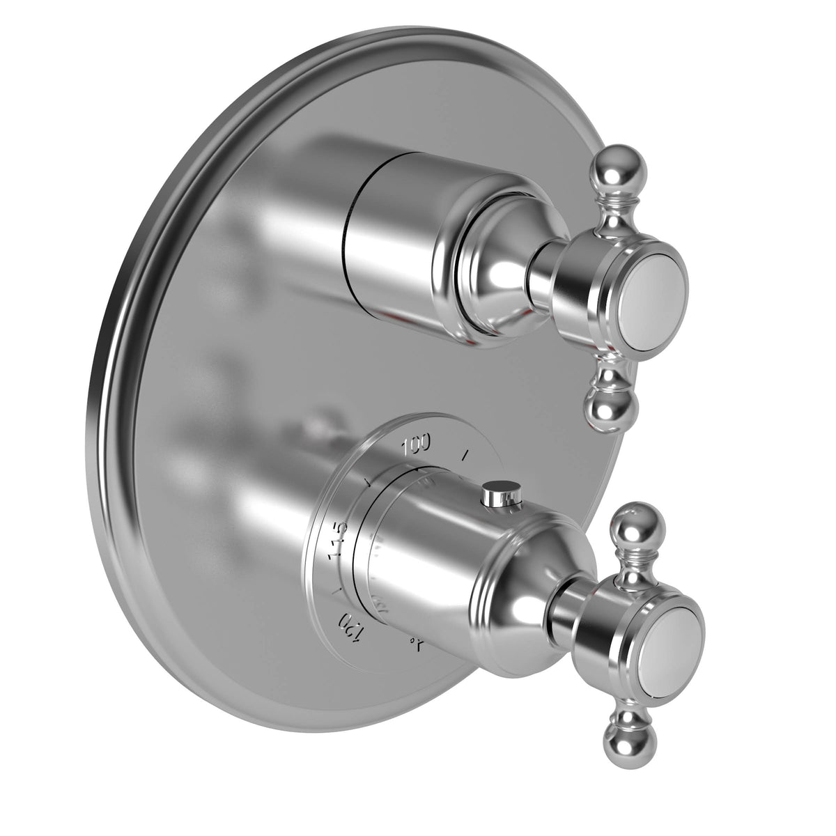 1/2x22 Round Thermostatic Trim Plate with Handle, Satin Nickel K4343