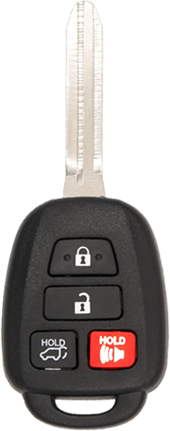 Keyless2Go Replacement 4 Button Remote Key Toyota RAV4 H Chip Pack of 2 D494