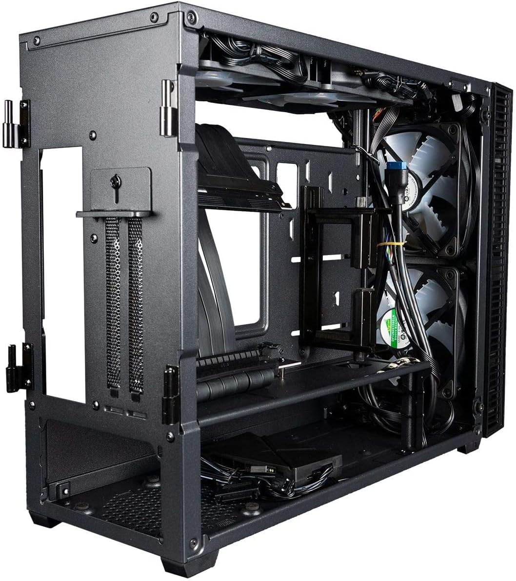Mini ITX Desktop Case with 120mm Liquid CPU Cooler and 650W Power Supply P5457