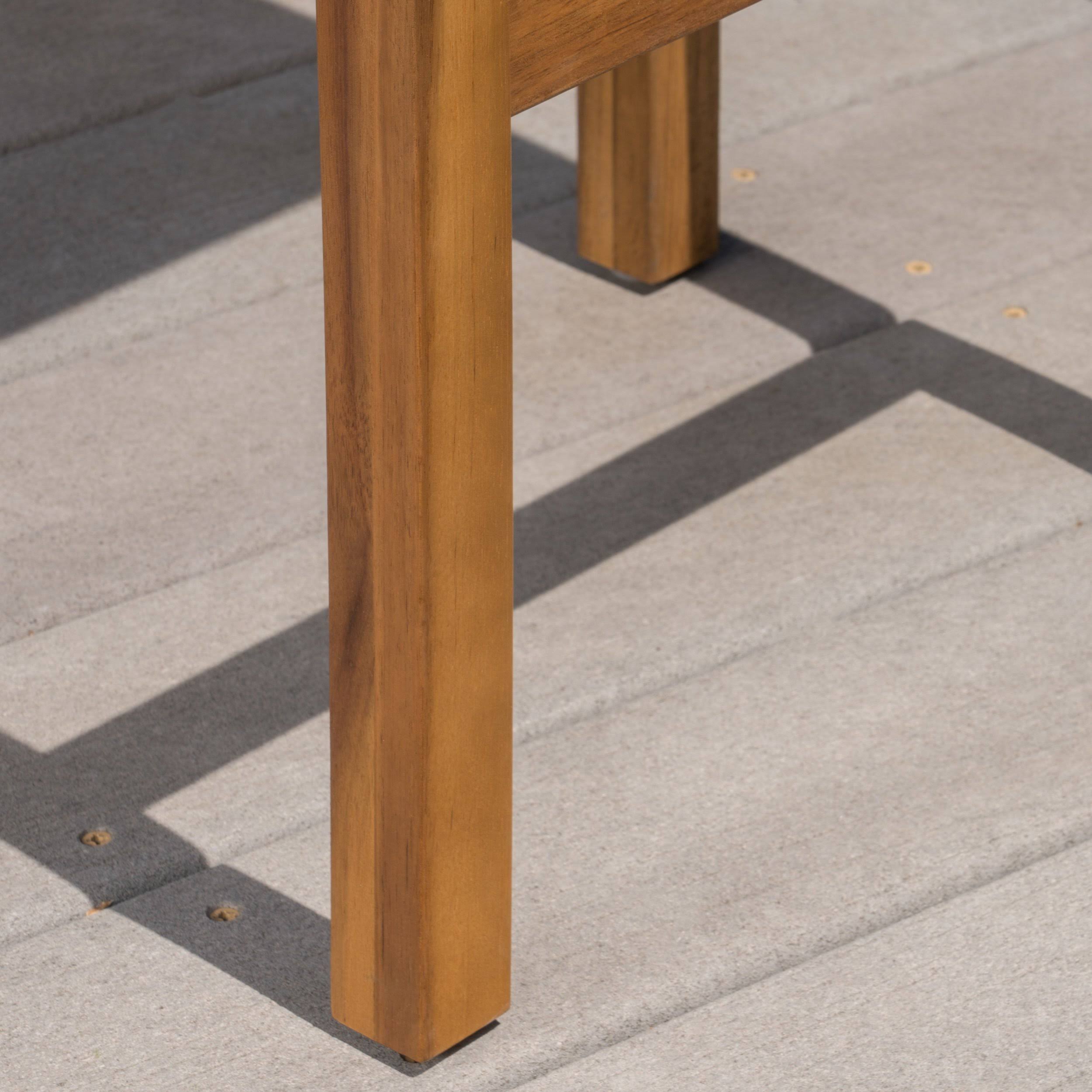Natural Acacia Wood Barstools, Set of 2 X55094