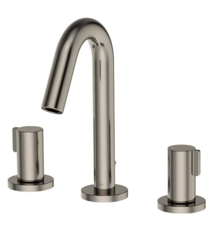 Polished Nickel Two Handle Widespread Bathroom Sink Faucet F5104