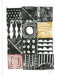 Red Yellow Canvas Art E601