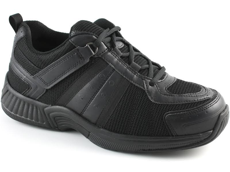 Men&s Black Mesh Orthofeet Shoes O7297