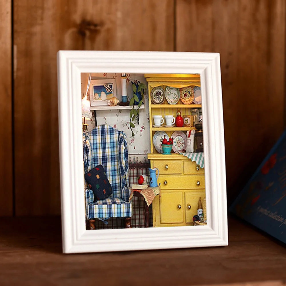 3D Doll House DIY Photo Frame Hut Toys X175800
