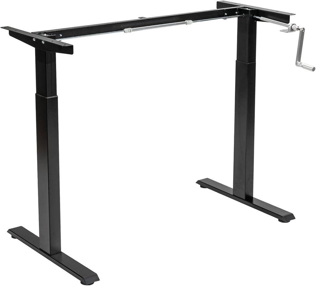 Manual Height Adjustable Standing Desk Frame with Cable Management Tray U3551