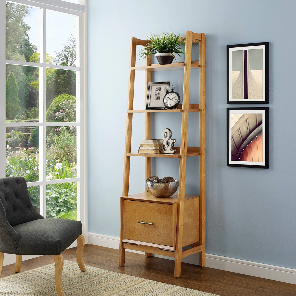 4-Shelf Bookcase, Acorn S87280