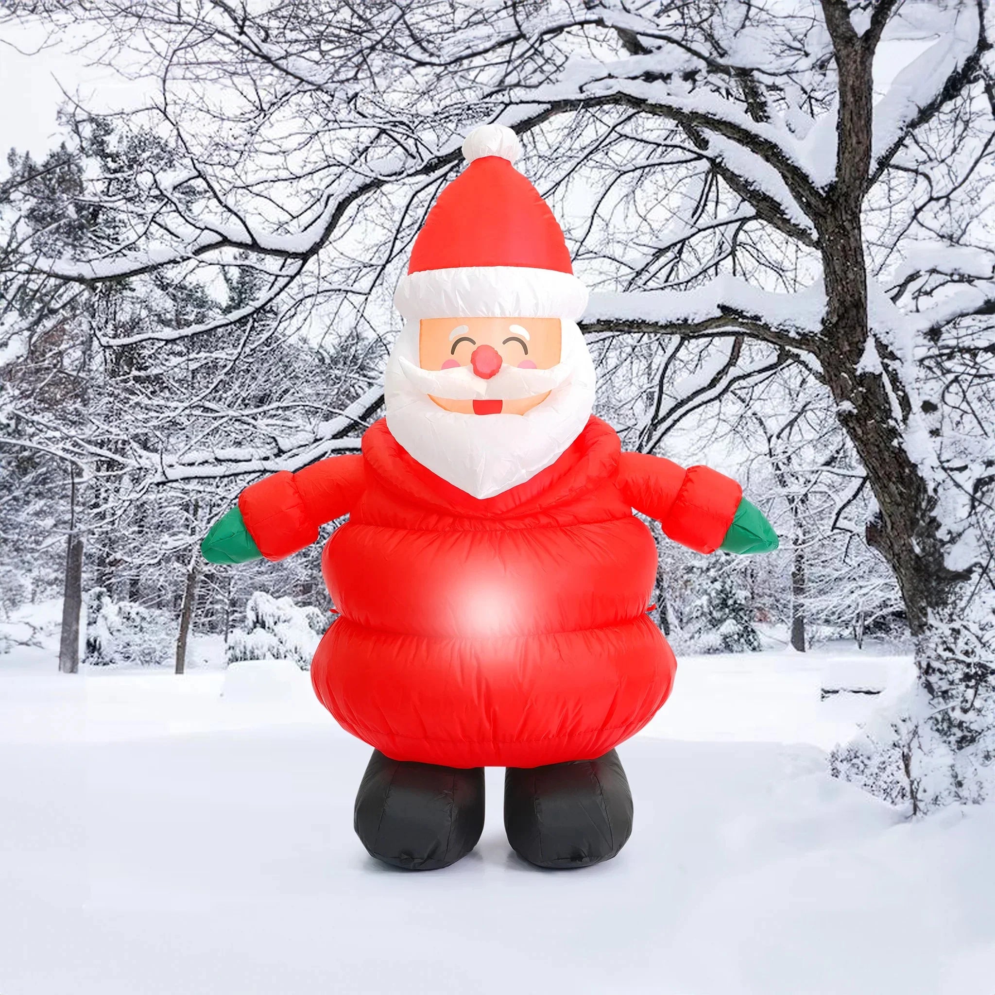 Lighted Christmas Inflatable Santa N2999