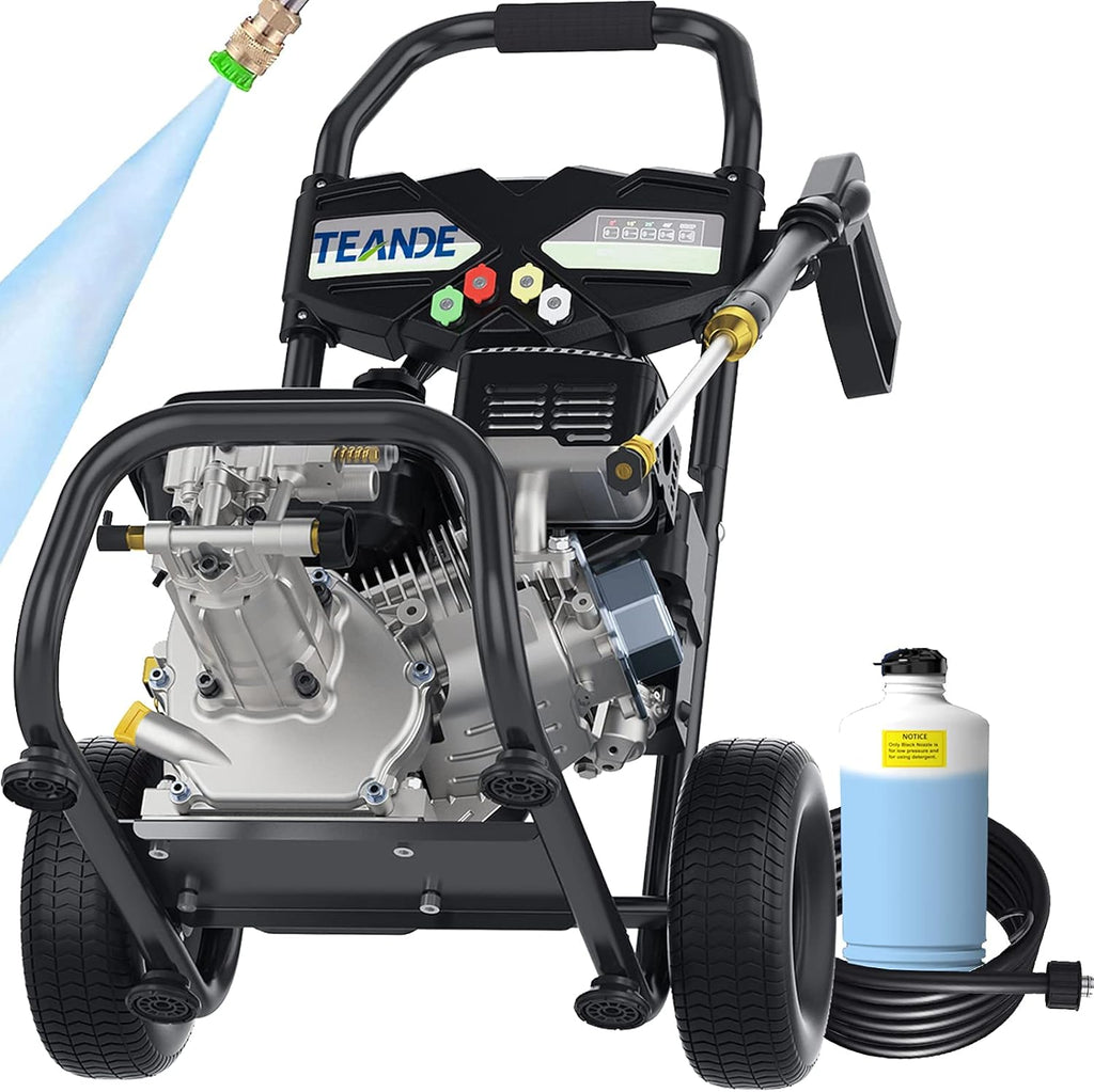 3200PSI Gas Pressure Washer 2.6GPM 212CC High-Pressure Hose 5 Nozzles G8859