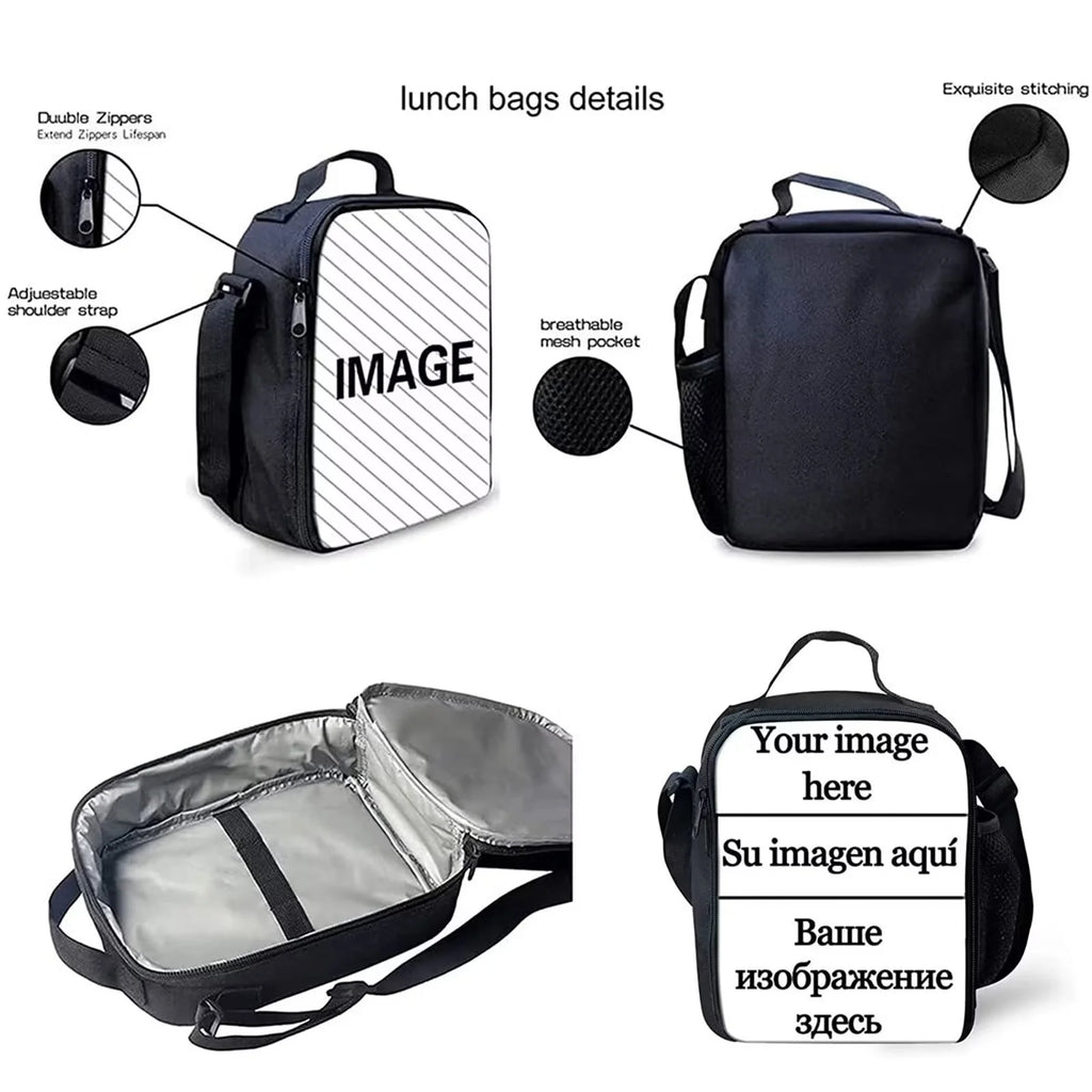 American Flag Pig Backpack Lunch Box Set of 3, Galaxy Space School Backpacks for Girls 10-12, Kids Bookbag Lunchbag Pencil Case U28431