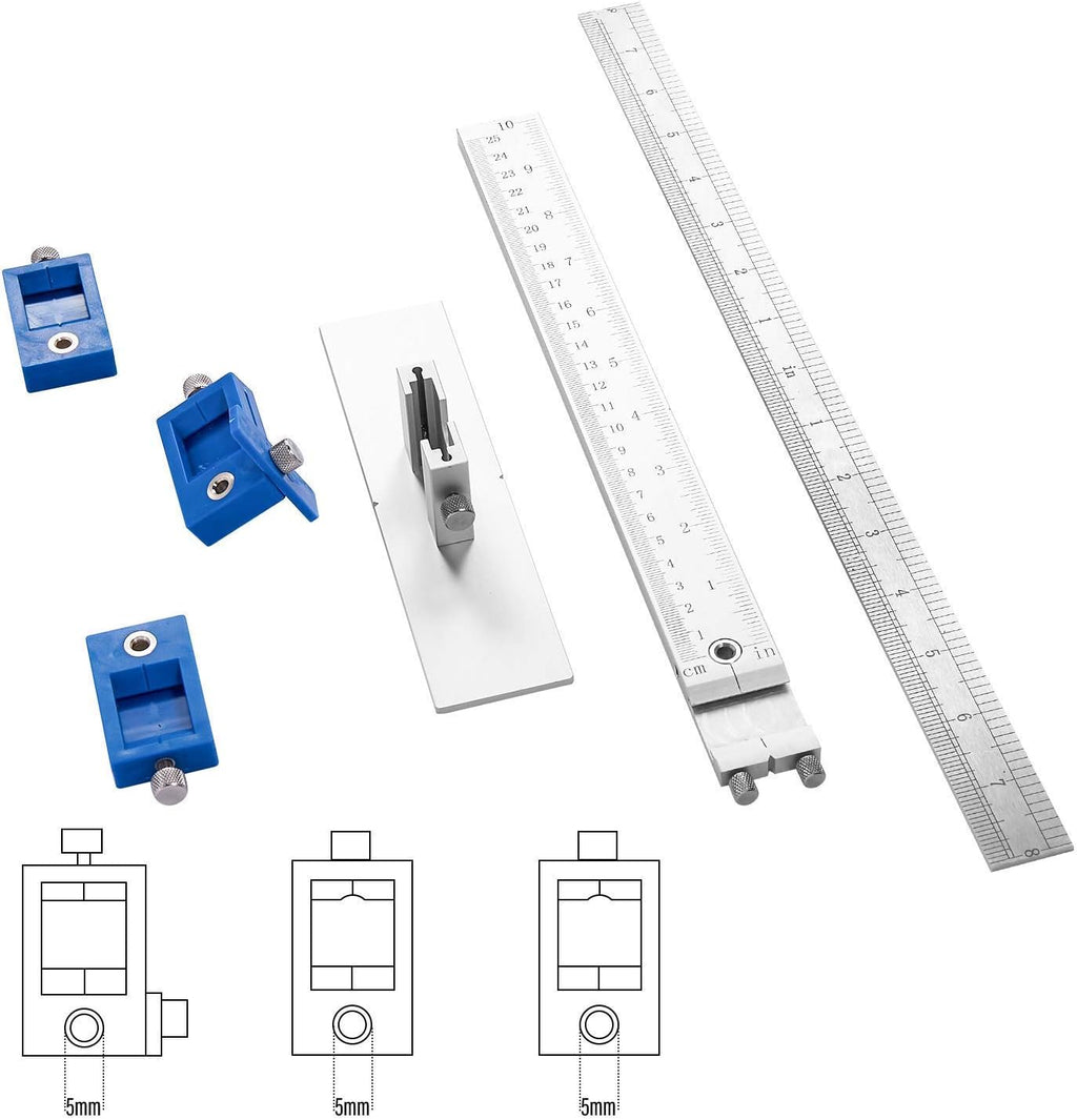 Aluminum Alloy Cabinet Hardware Jig, Drill Guide Sleeve, Pack of 2 T13427