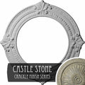 Hand-Painted Castle Stone Crackle Ceiling Medallion G3122