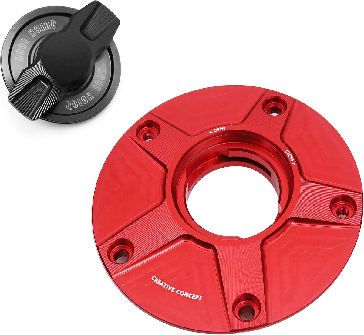 Gold CNC 1/4 Quick Lock Fuel Cap M6475