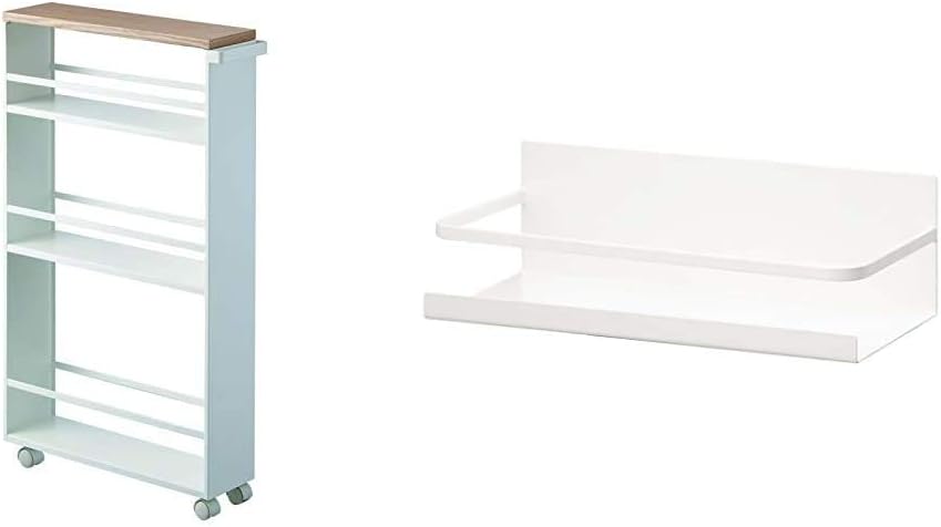 Black Slim Rolling Storage Cart With Handle M76192