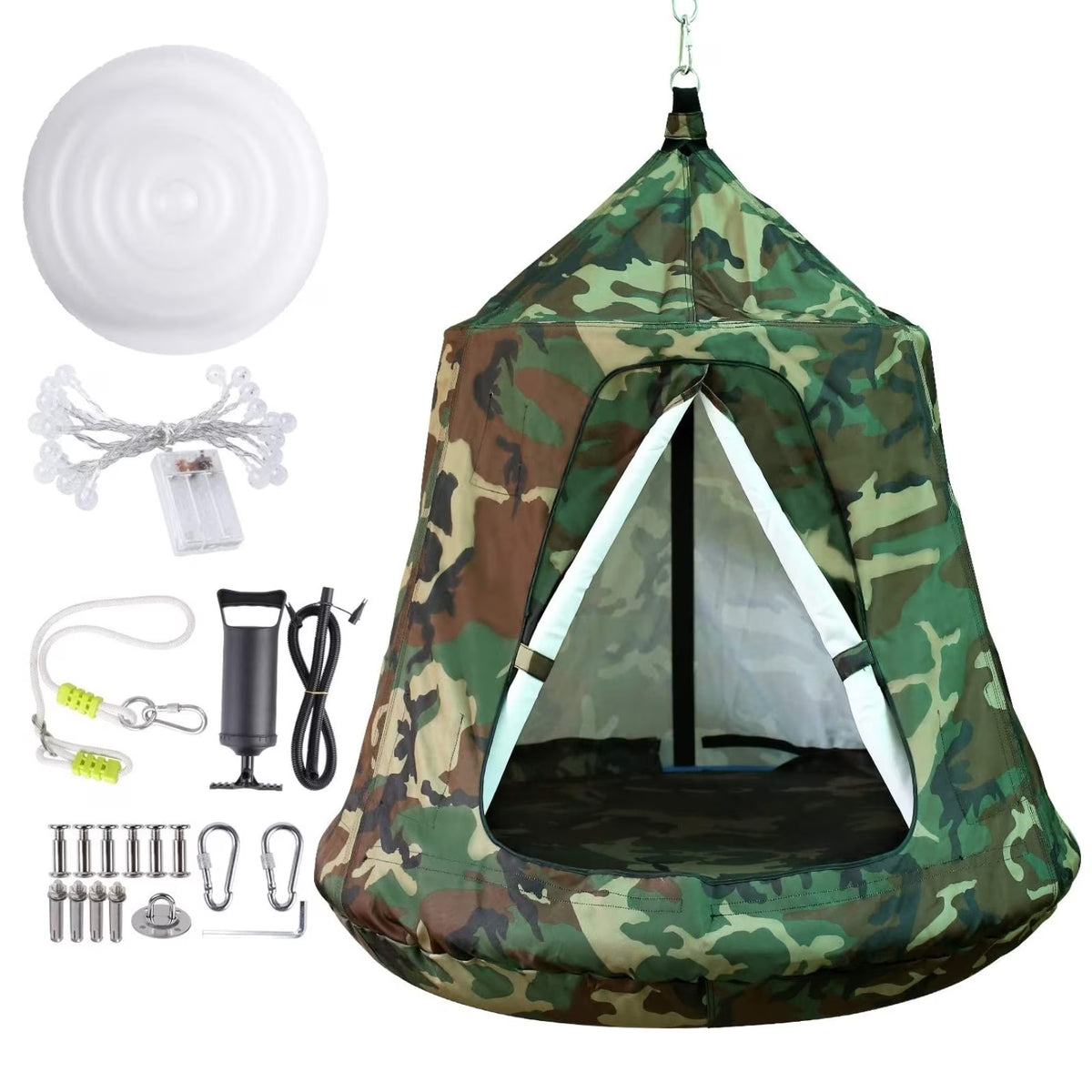 Hanging Tree Tent with LED Lights H10433