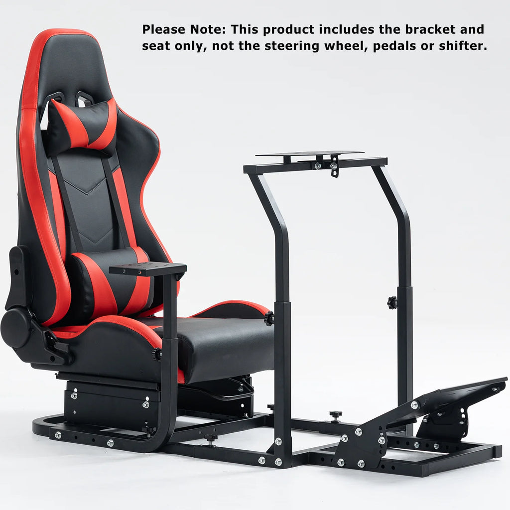 Racing Simulator Wheel Stand with Seat V6141