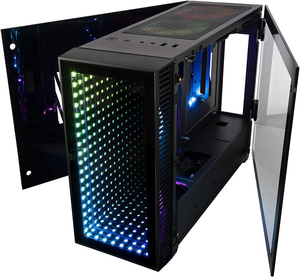 Mini ITX Desktop Case with 120mm Liquid CPU Cooler and 650W Power Supply P5457