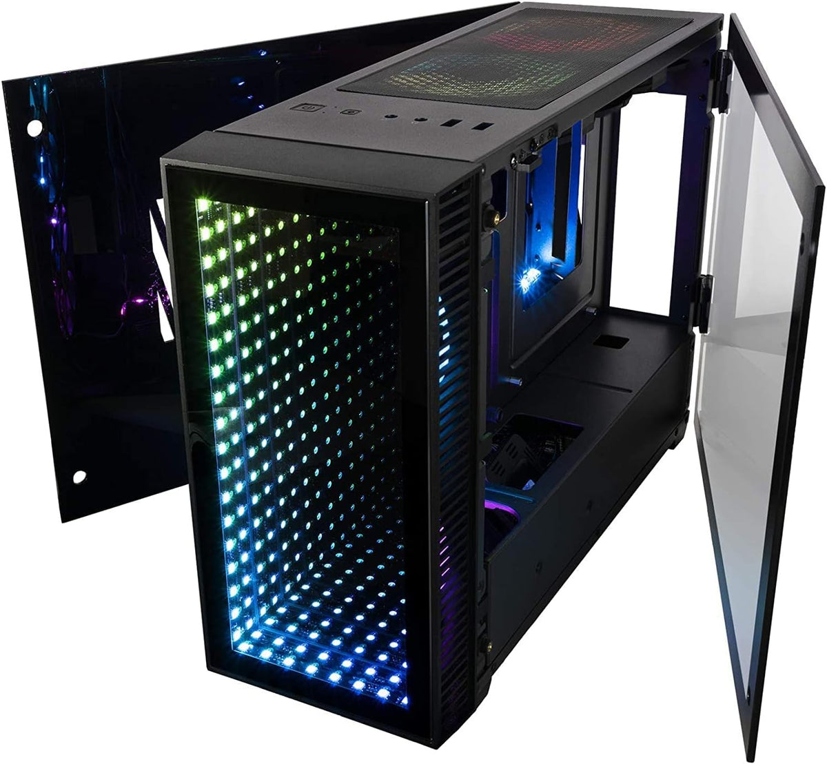 Mini ITX Desktop Case with 120mm Liquid CPU Cooler and 650W Power Supply P5457