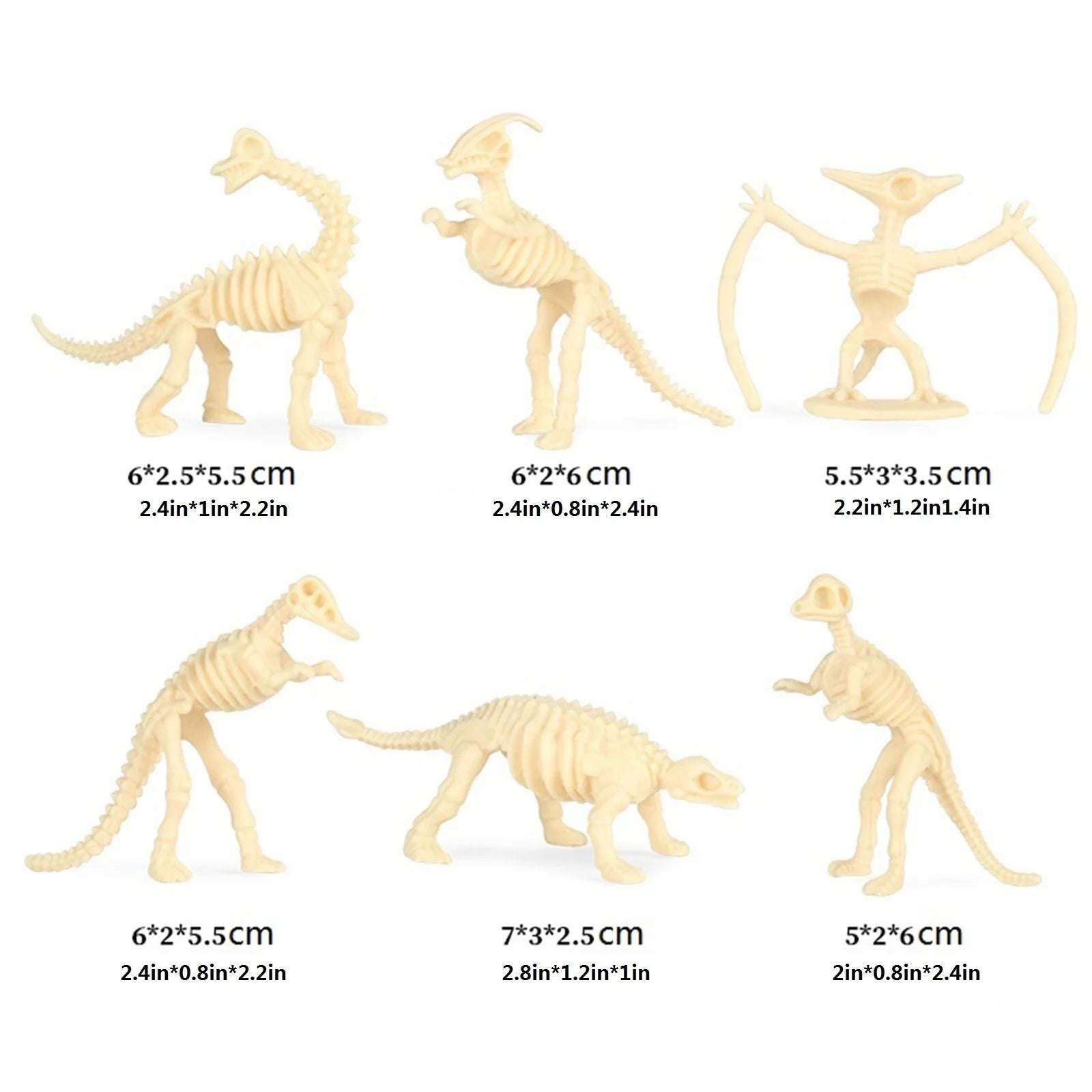 Colorful Simulation Dinosaur Fossil Model Ornaments E614590