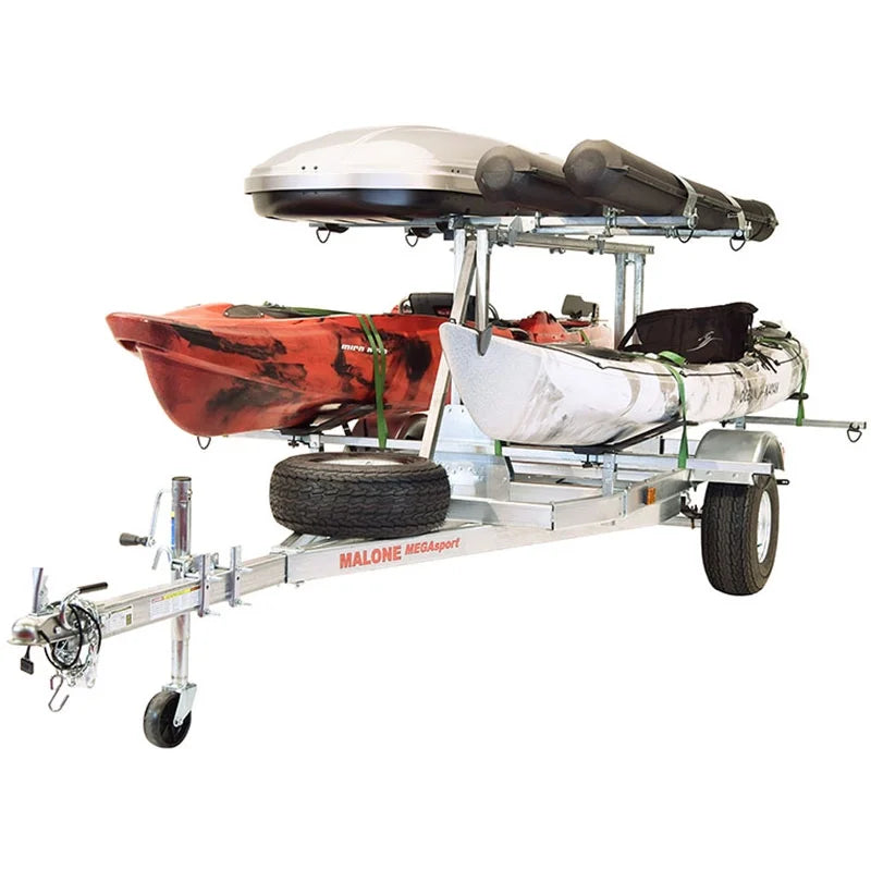 Low Bed Trailer package with Spare, MegaWings, Cargo Box, Rod Tubes X9488