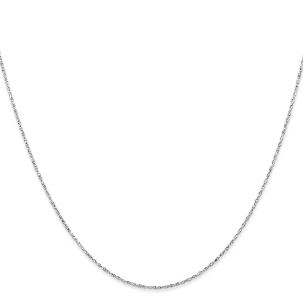 14K White Gold Cable Chain Necklace 24 Inches O710
