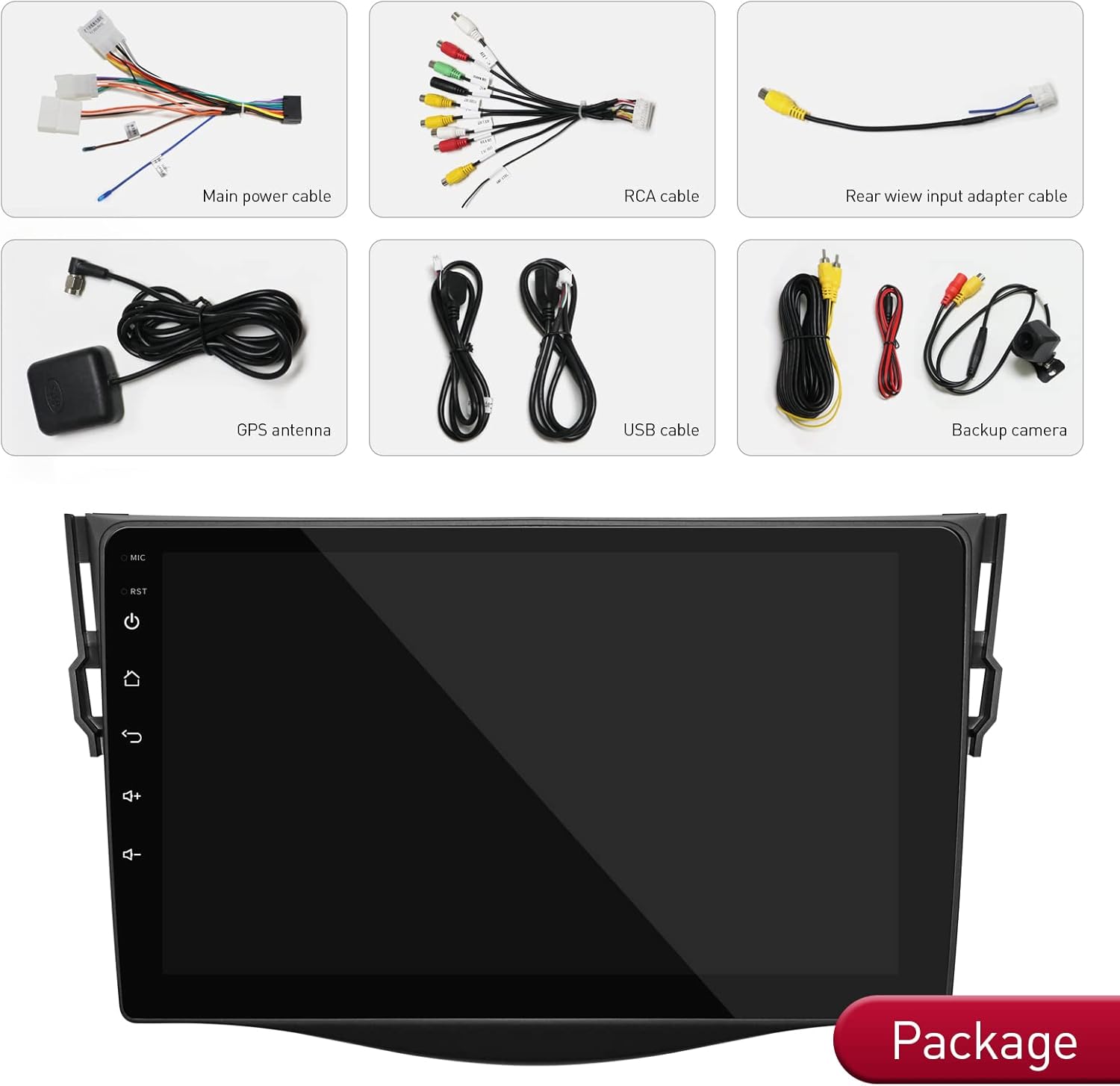 Car Radio in Dash Navigation with Bluetooth Backup Camera U70242