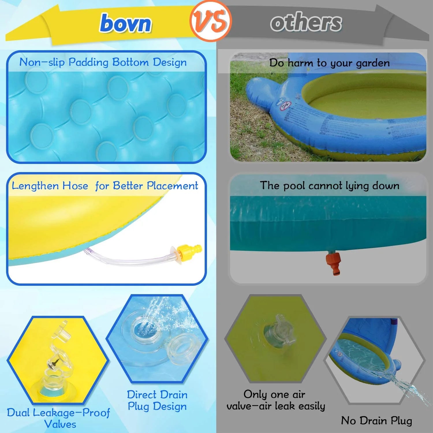 Inflatable Baby Pool with Canopy J52836