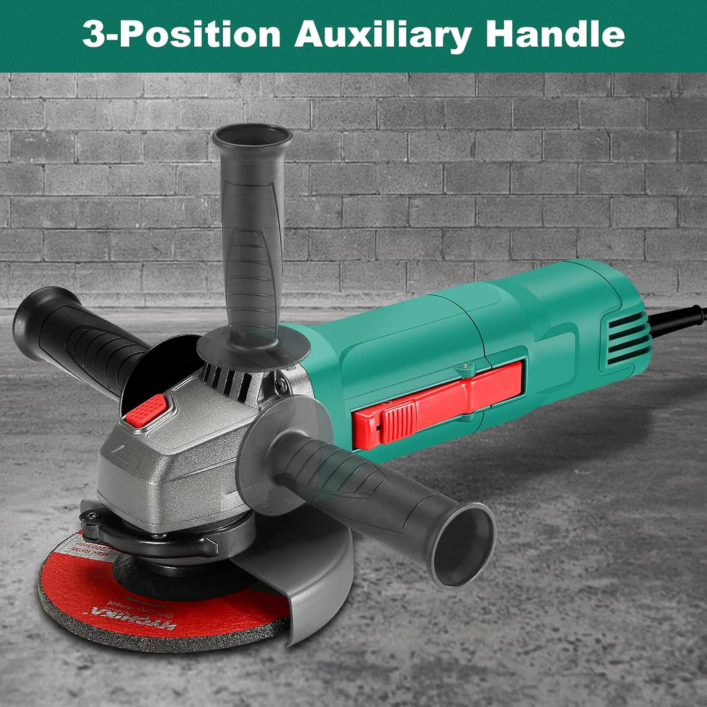 4-1/2inch 7.5A Angle Grinder with 2 Wheel Guard, 5 Wheel Disc, Pack of 2 A255