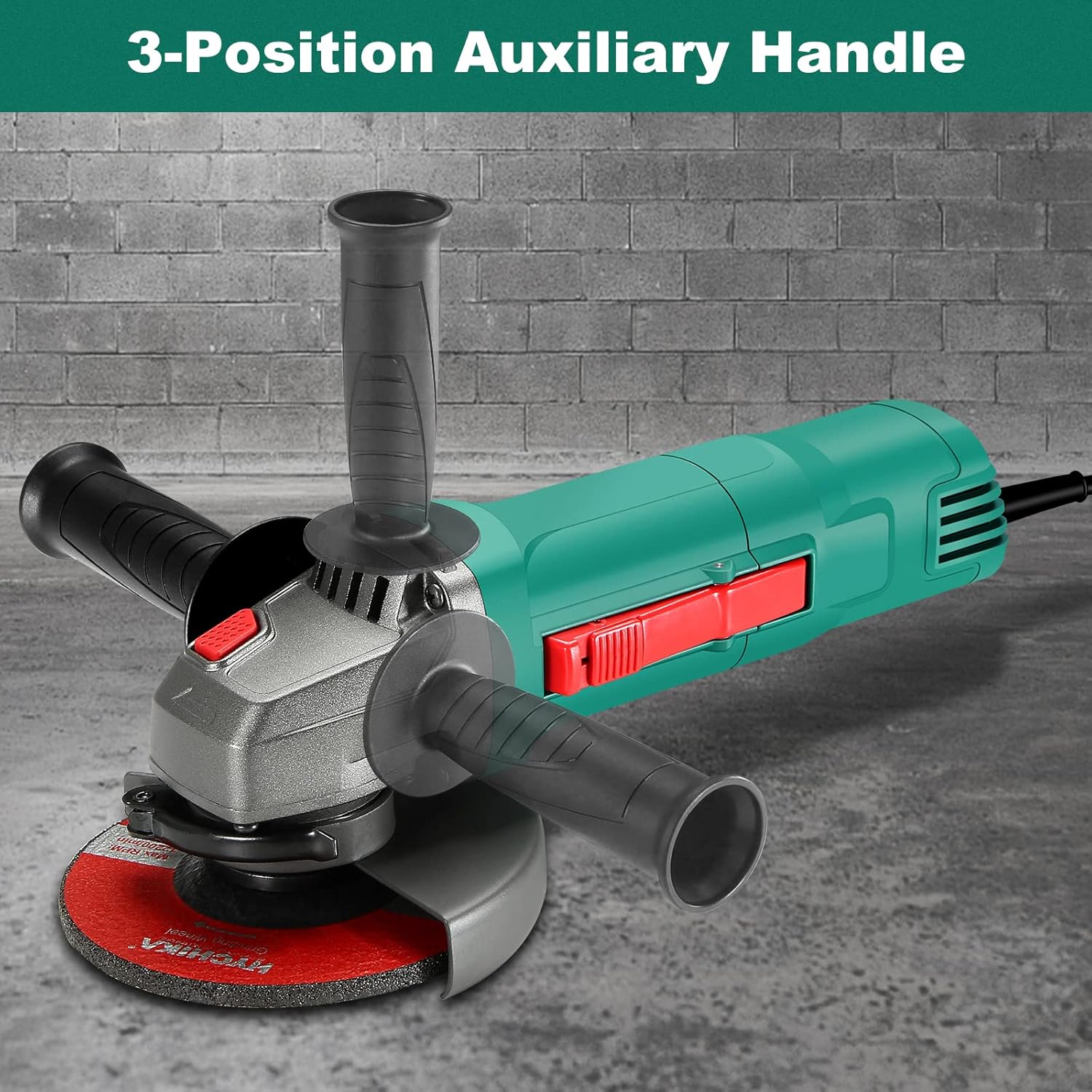 4-1/2inch 7.5A Angle Grinder with 2 Wheel Guard, 5 Wheel Disc, Pack of 2 A255