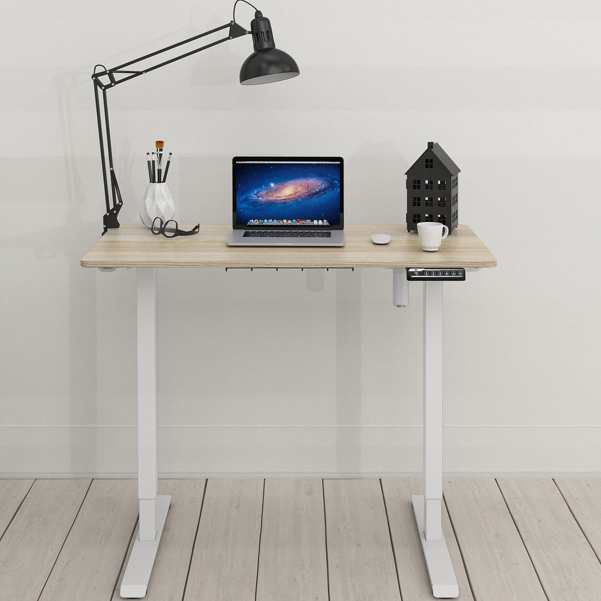 Maple Electric Height Adjustable Desk W8430