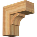 8x22W x 18x22D x 18x22H Western Red Cedar Bracket with Offset Brace X195