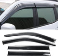 Window Visor Rain Guard Shade 4PC Injection Polycarbonate with Chrome Trim Z88275