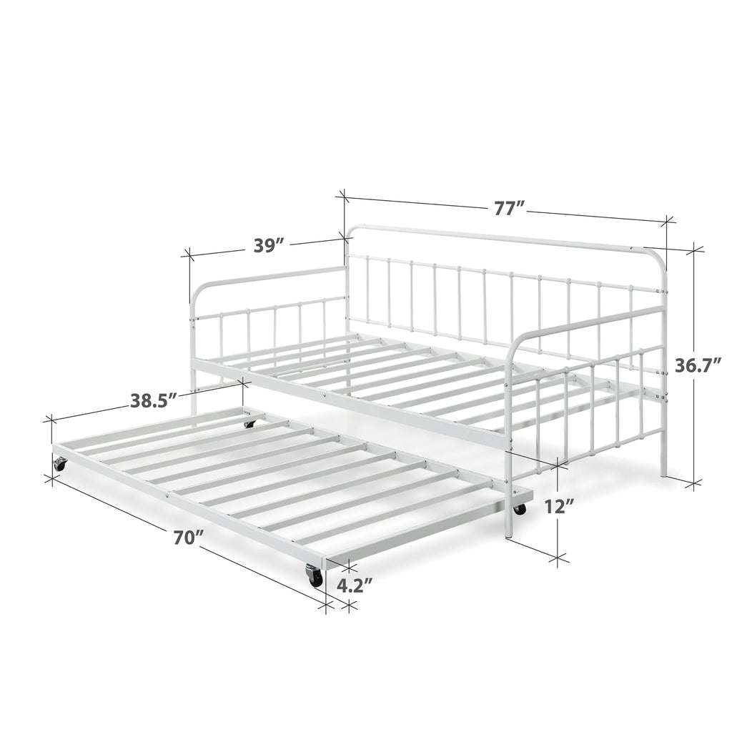 Metal Daybed with Trundle X951