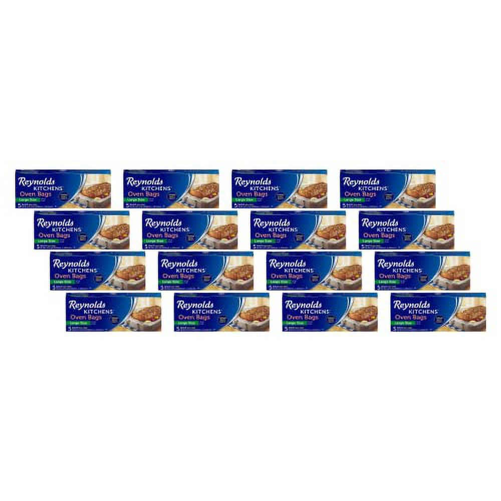 Large Size Oven Cooking Bags for Meats & Poultry, 5 Count Boxes (Pack of 12) 60 Bags Total G917