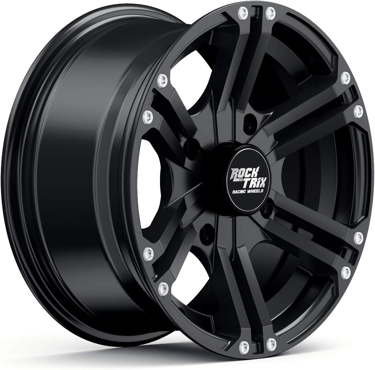 Matte Black 14x7 ATV Wheels Rims Set of 4 Y4582