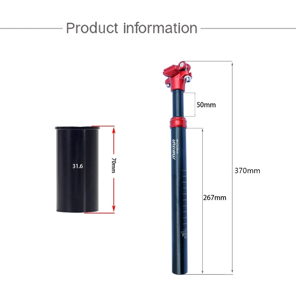 MTB Bike Suspension Seatpost Aluminum Alloy 31.6mm N166828