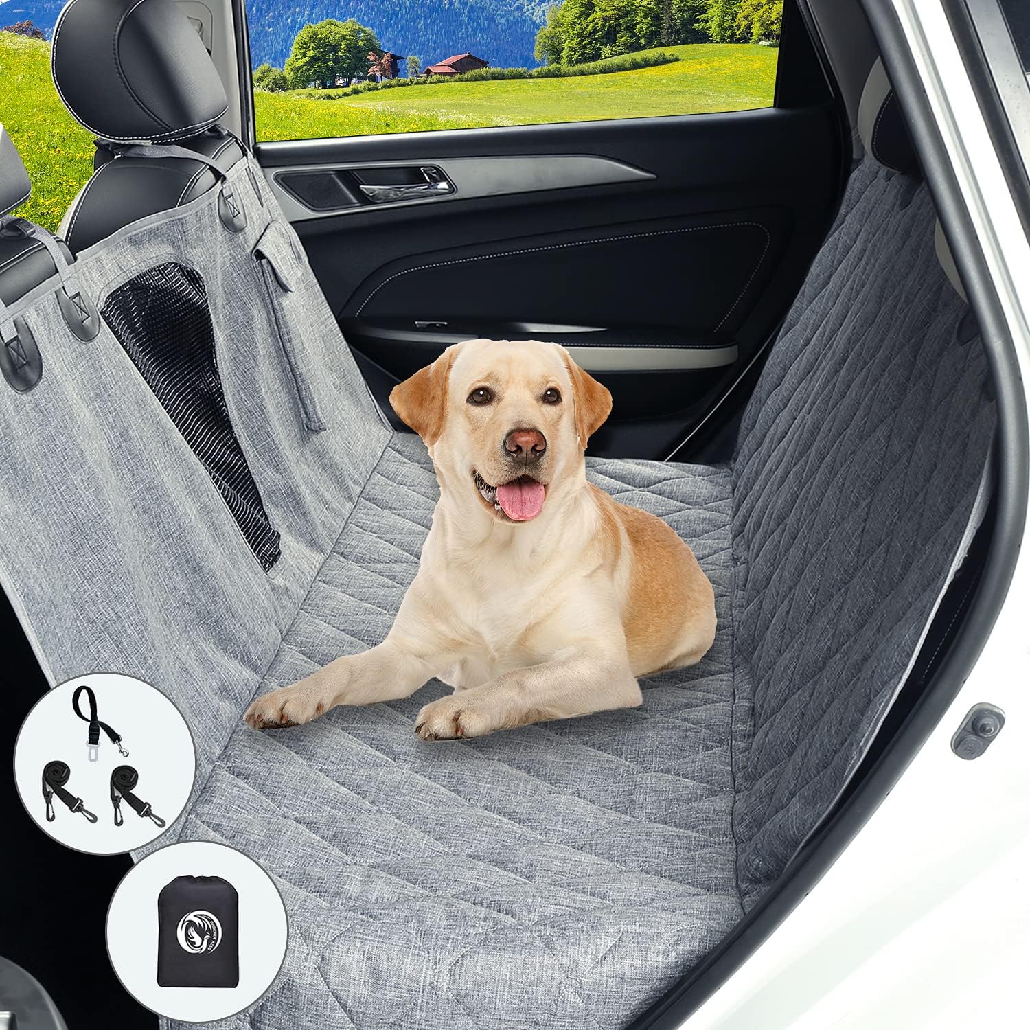 Waterproof Dog Seat Cover for Car Back Seat, Pack of 2 E68839
