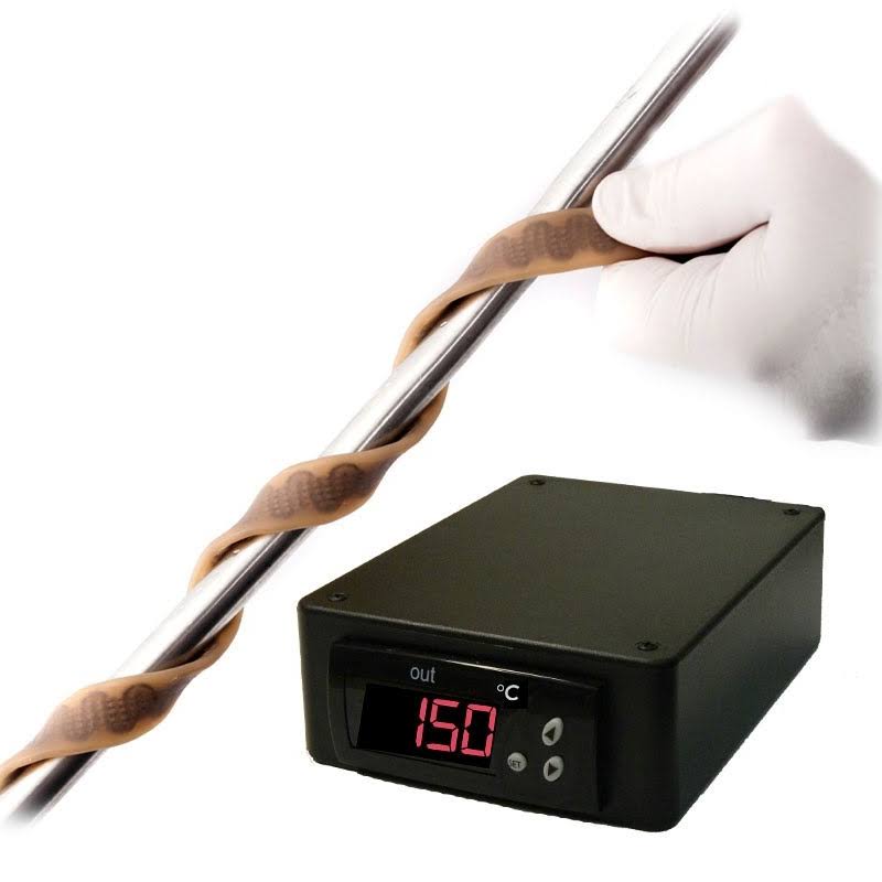 Silicone Rubber Heating Tape with Temp Controller, 1.0 in x 4 ft, 209 Watts G42204