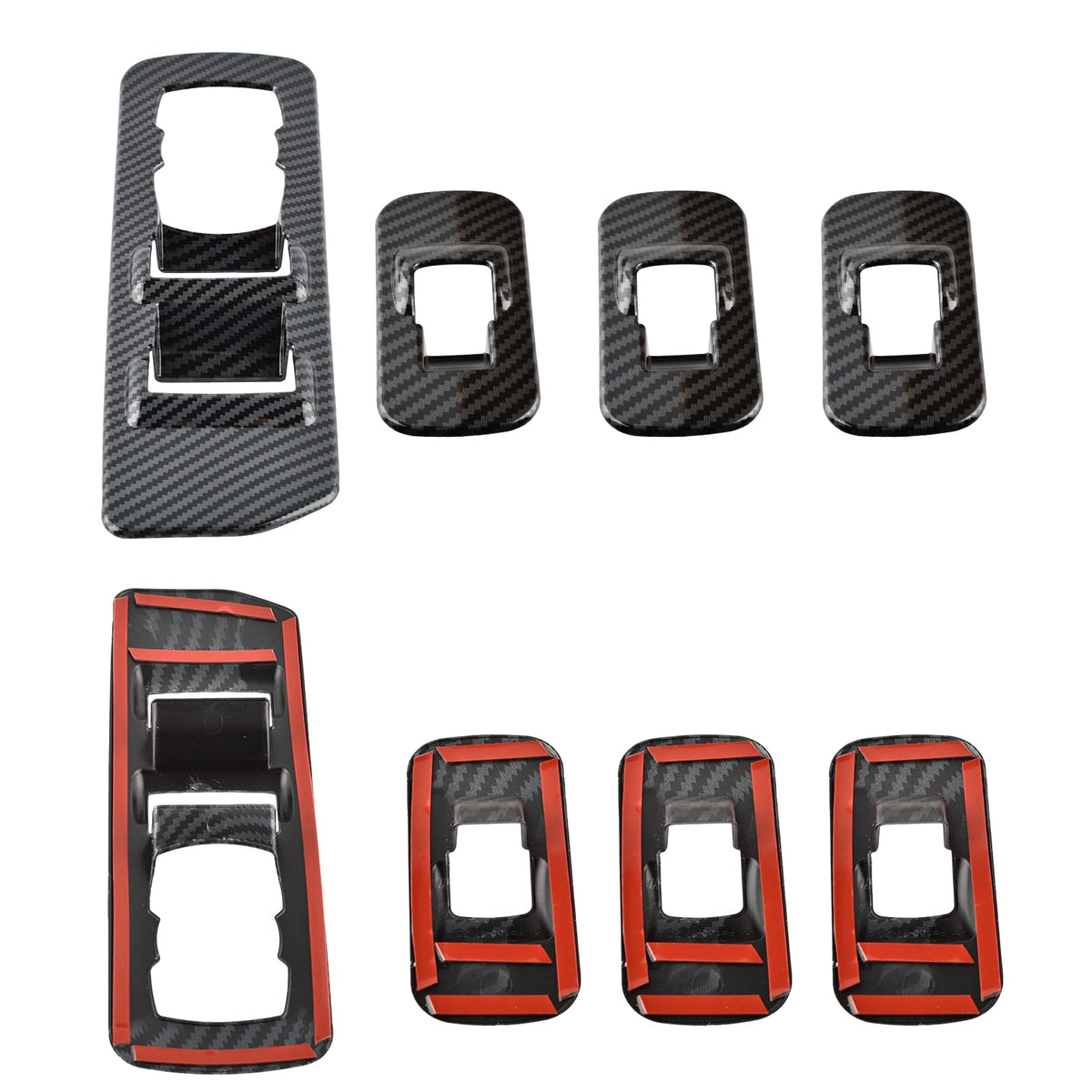 Carbon Fiber Pattern Window Lift Trim Switch Panel Cover D569240