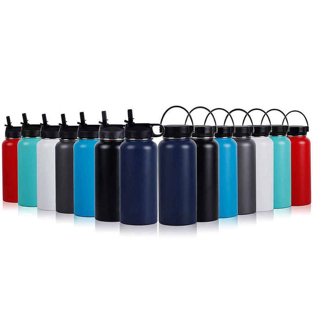 22 oz Insulated Stainless Steel Water Bottle with Straw N786
