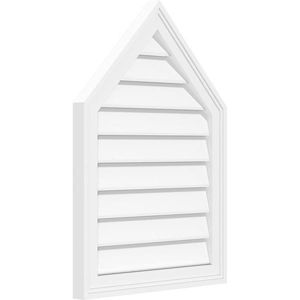 Peaked Top Surface Mount PVC Gable Vent G939