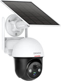 Solar Security Cameras Wireless Outdoor 360° View Pan Tilt Spotlight Battery Powered WiFi 2-Way Talk 1080P HD Night Vision Human Detection V994