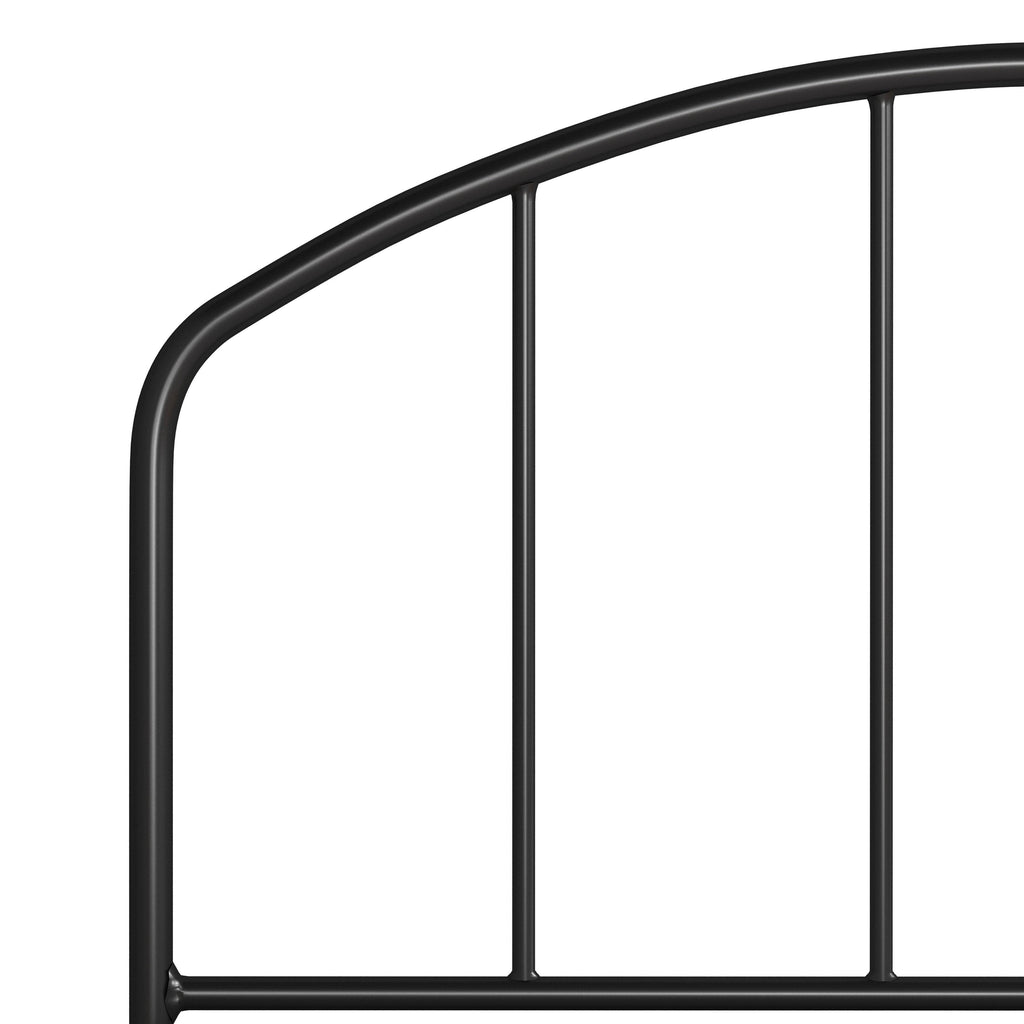 Black Metal Bed with Arched Spindle Design Queen P913