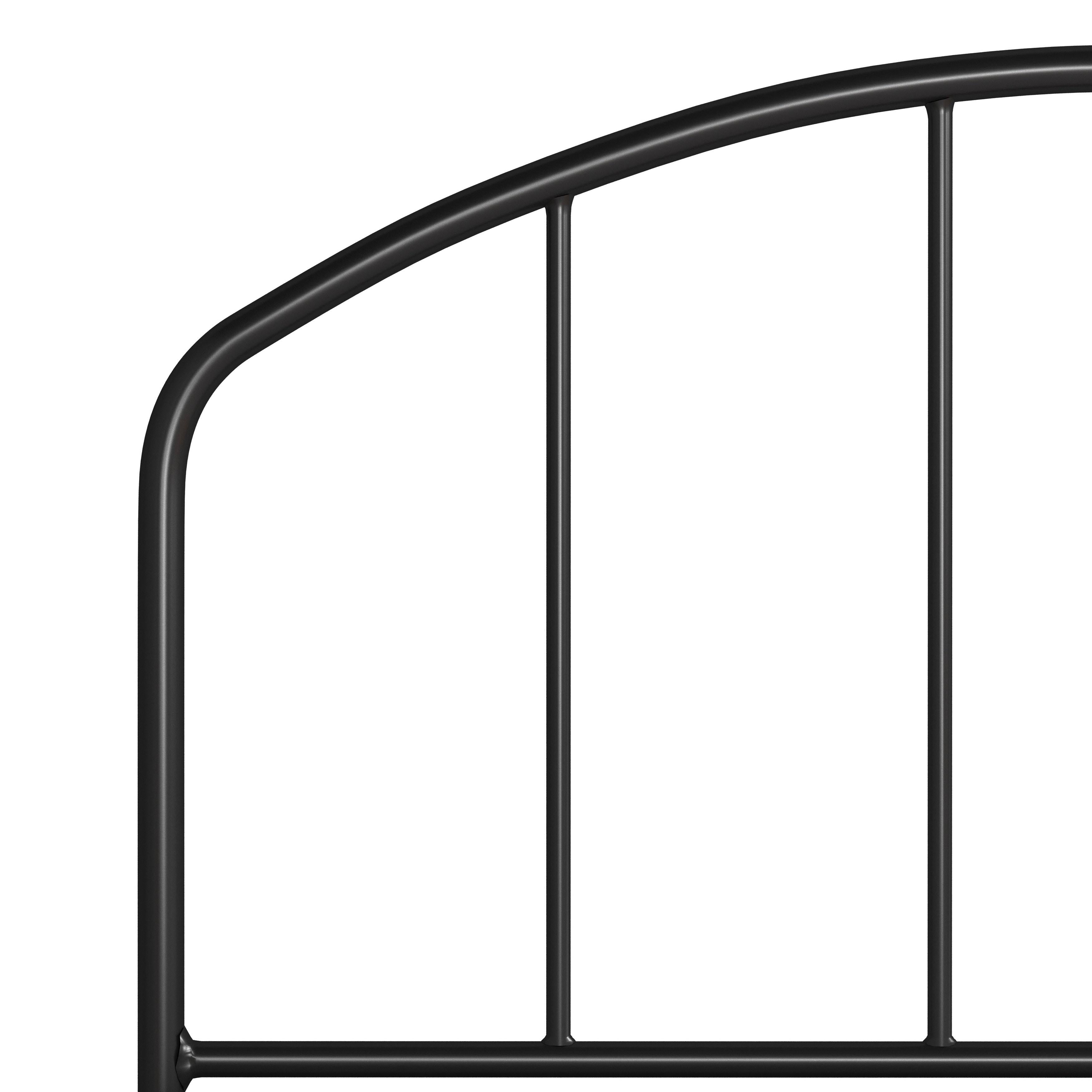 Black Metal Bed with Arched Spindle Design Queen P913
