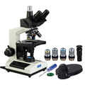 40X-2500X LED Trinocular Compound Microscope with Phase Contrast Kit W9454