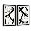 Monochrome Ripple Diptych, 18 inch x 24 inch O1540