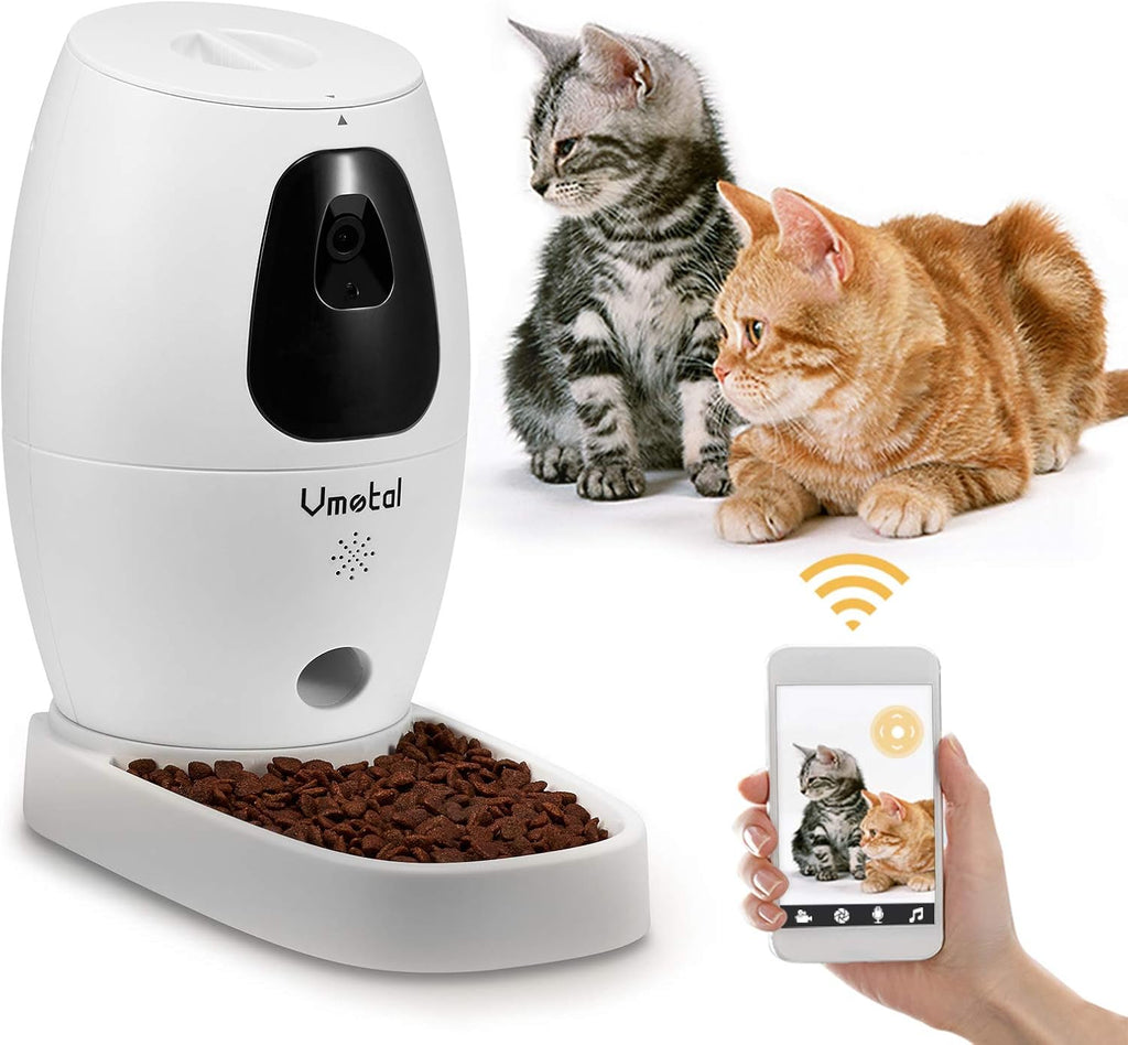 Pet Camera with Automatic Cat Feeder, Full HD Video with Night Vision, 2-Way Audio K23417