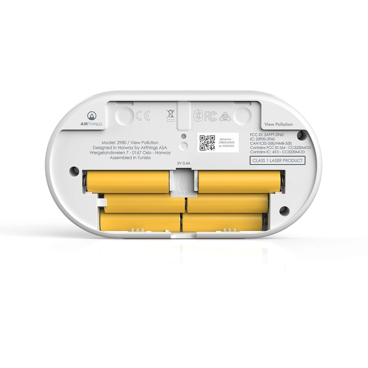 Air Pollution Monitor with Particulate Matter (PM 2.5), Humidity & Temperature Detector T601575