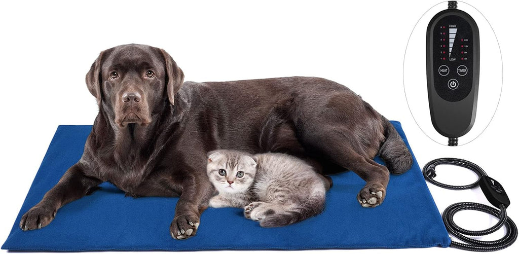 Waterproof Electric Pet Heating Pad with 6 Levels Temperature & 4 Timers Auto Power Off G310