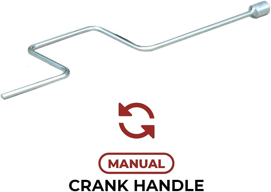24" Scissor Jacks with Crank Handle, 5000 lbs Capacity, Pack of 2 S475431