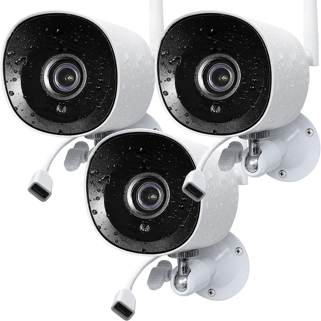 2 Pack 2MP Wireless IP Camera with Night Vision, Motion Detection, IP66 Waterproof F44648